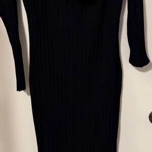 H&M Black Long Sleeve Dress